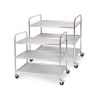 SOGA 2X 3 Tier 85x45x90cm Stainless Steel Kitchen Dinning Food Cart Trolley Utility Size Medium