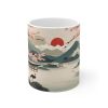 Vintage Japanese Cherry Blossom Art Mug