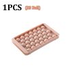 66/33 Ice Ball Mold Hockey Frozen Mini Ball Maker Mold Round Ice Cube Mold with Lid Ice Tray Box Whiskey Cocktail Kitchen Tools