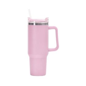 1200ml Stainless Steel Mug Coffee Cup Thermal Travel Car Auto Mugs Thermos 40 Oz Tumbler with Handle Straw Cup Drinkware New In (Color: V, Capacity: 1200ml)