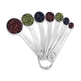 Measuring Spoons: U-Taste 18/8 Stainless Steel Measuring Spoons Set of 9 Piece: 1/16 tsp;  1/8 tsp;  1/4 tsp;  1/3 tsp;  1/2 tsp;  3/4 tsp;  1 tsp;  1 (type: 7 pieces)